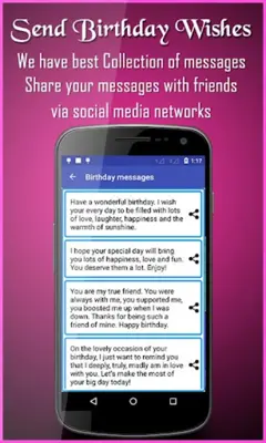 Birthday Greeting Cards Maker android App screenshot 2