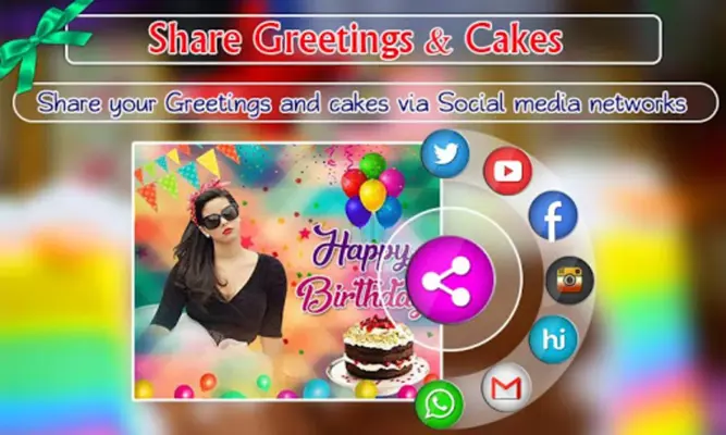 Birthday Greeting Cards Maker android App screenshot 5